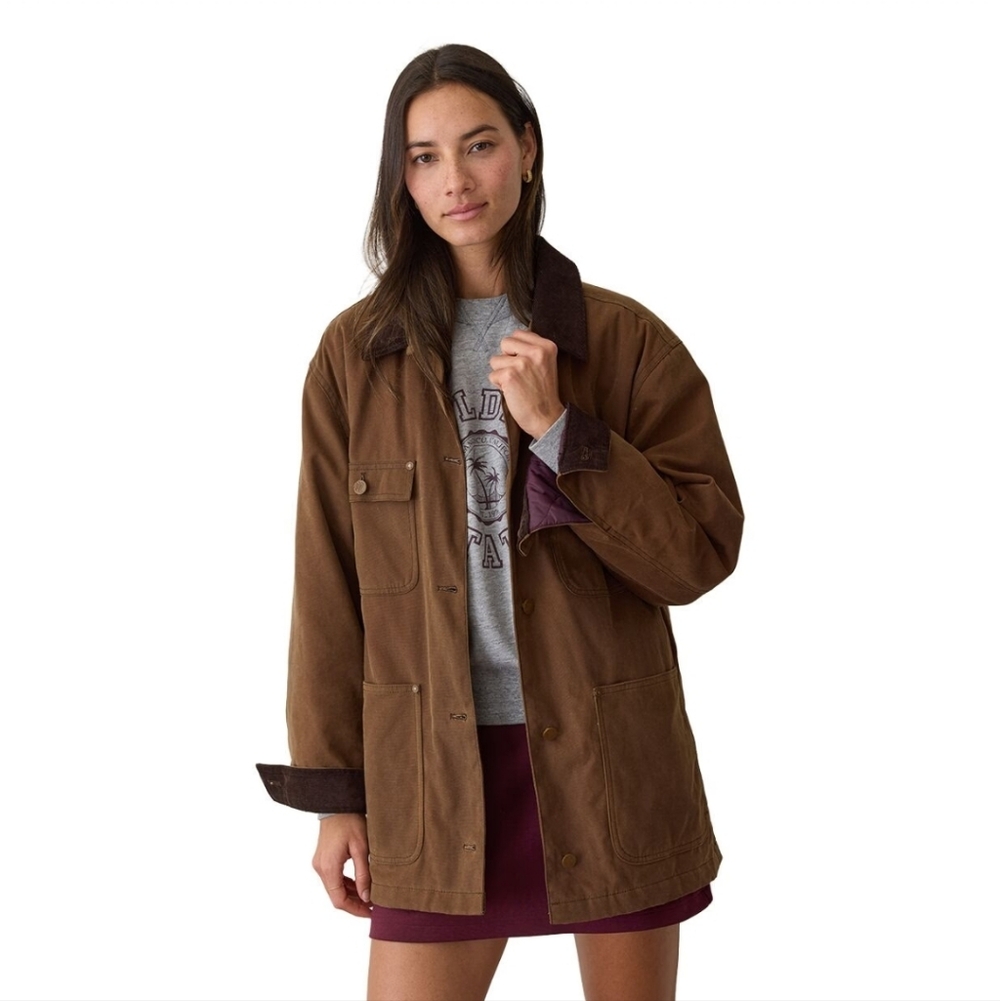 Marine Layer Riley Barn Jacket in Foxtrot EUC Size Large